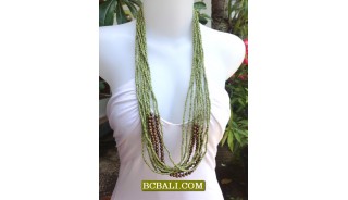 Fashion Beaded Necklace Multi Strand